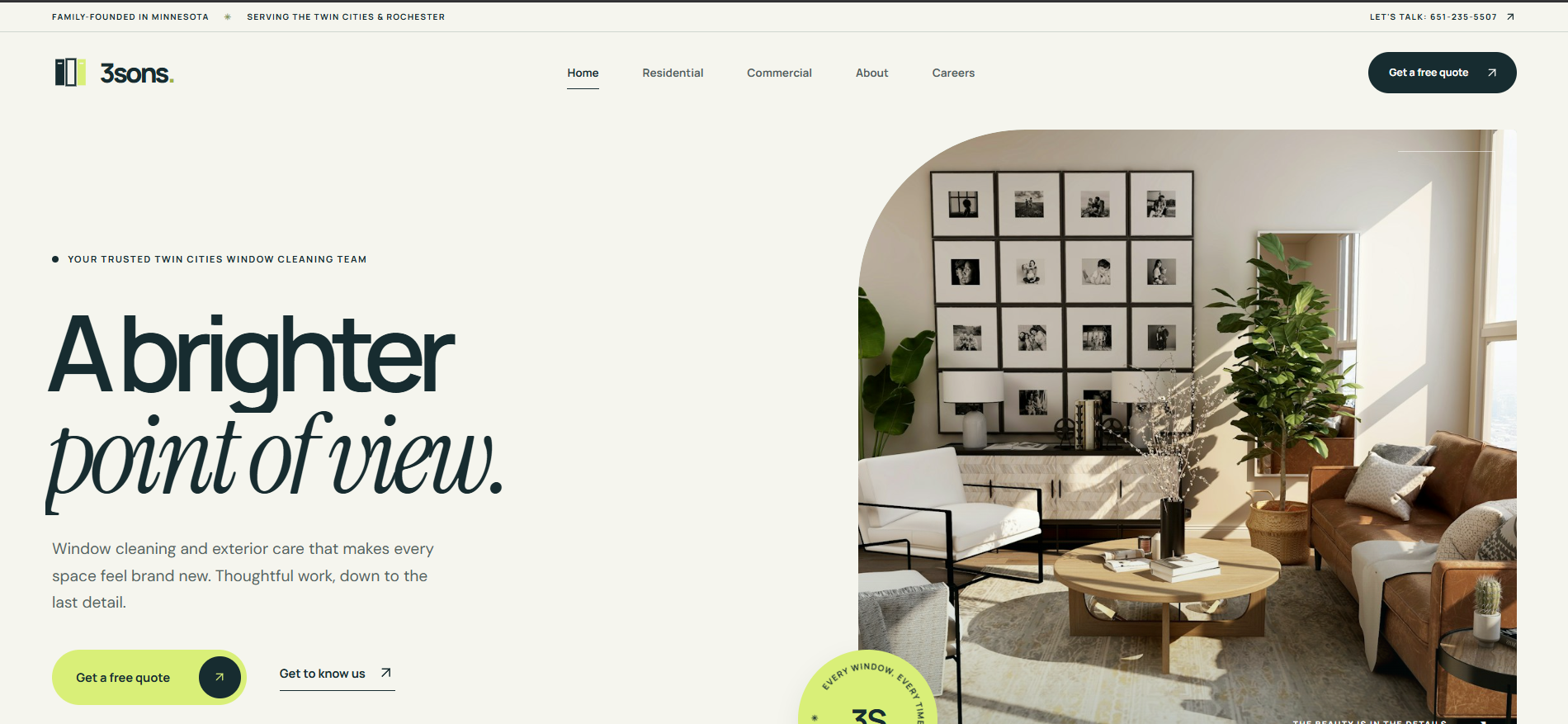 3 Sons website preview